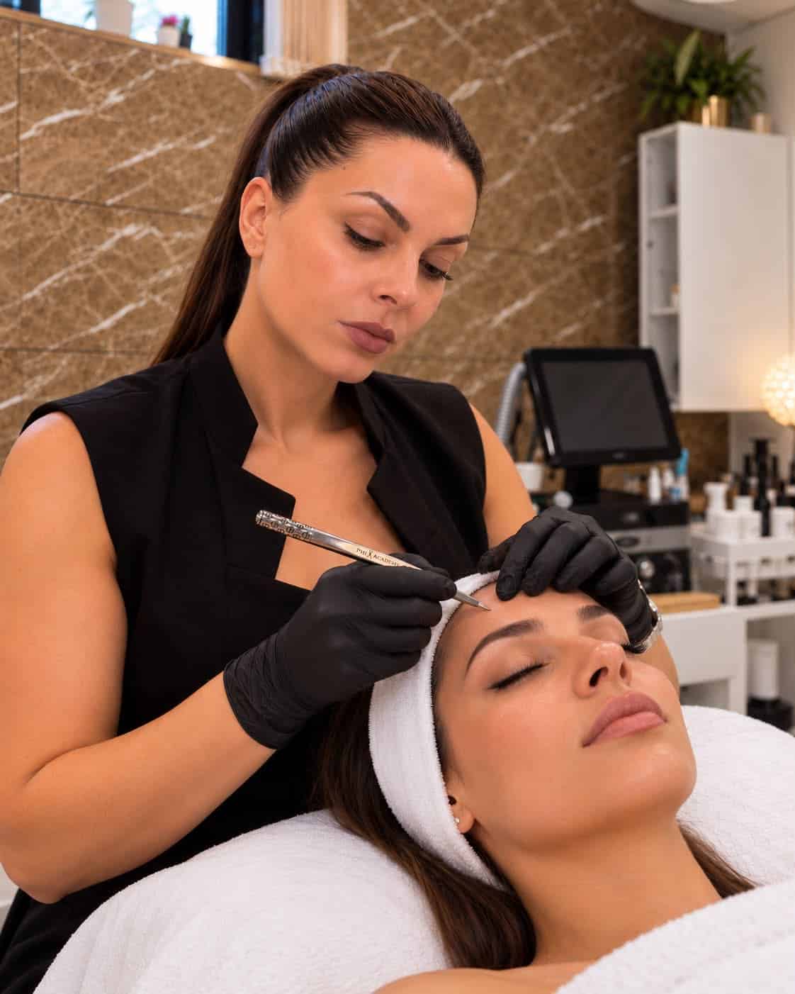 Мирена Стратиева с пергел за вежди – микроблейдинг PhiBrows / BoldBrows, Варна